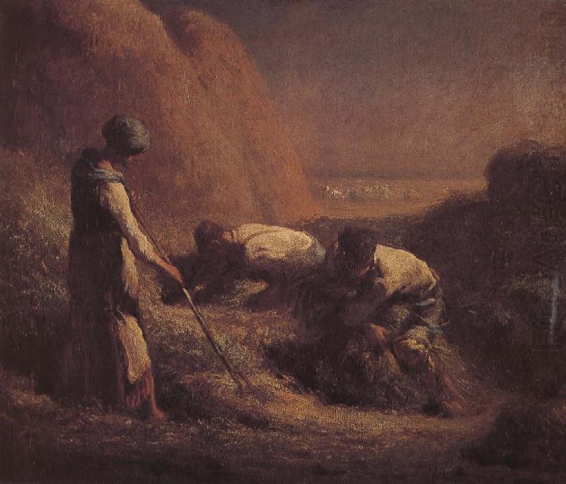 Jean Francois Millet Pick up wheat china oil painting image